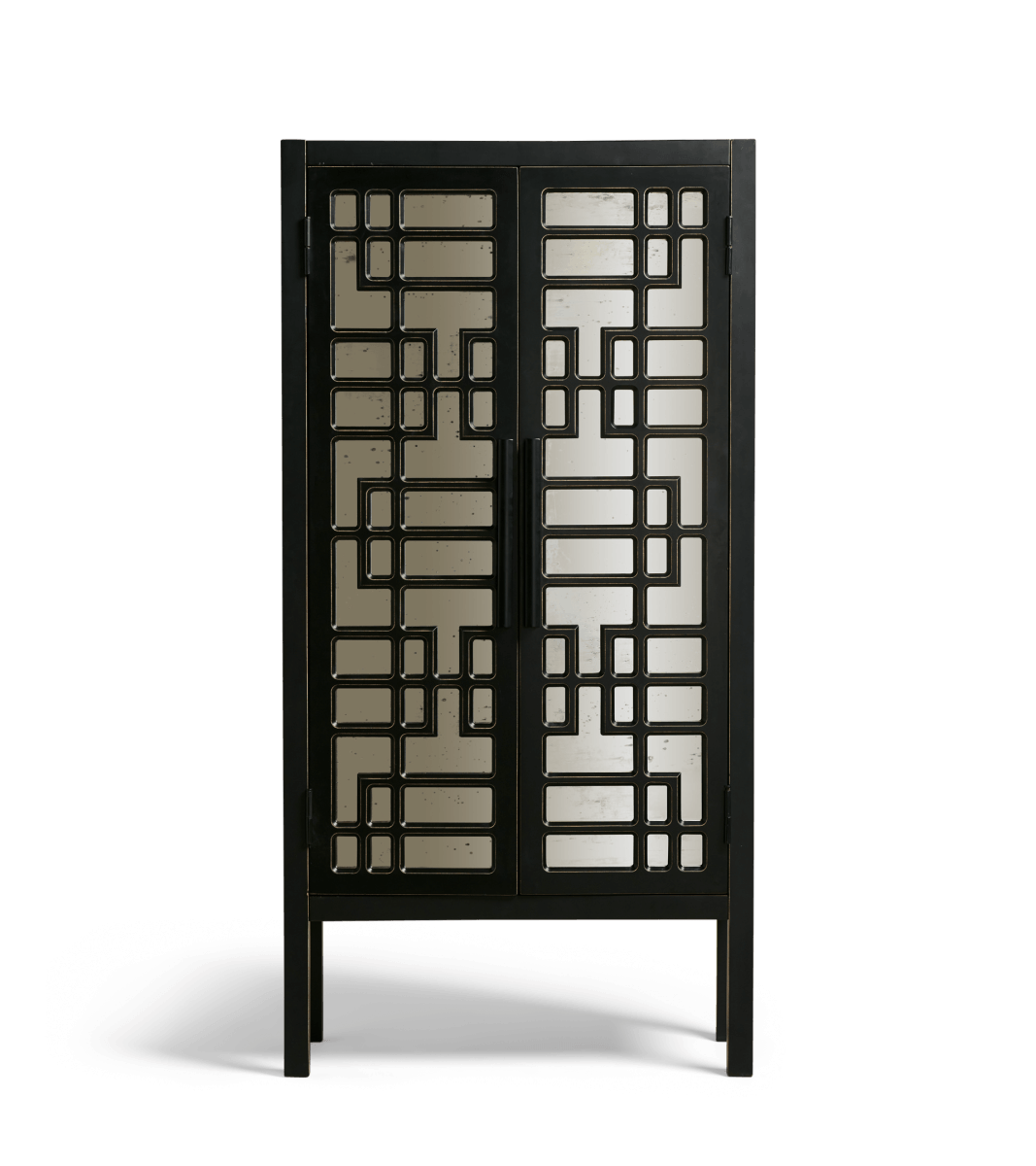 Katsura Cabinet – Rubbed Black/Red