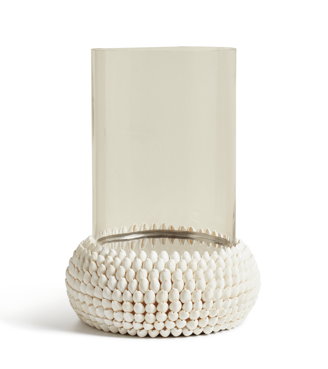 Large Sanibel Shell Candle Holder – White