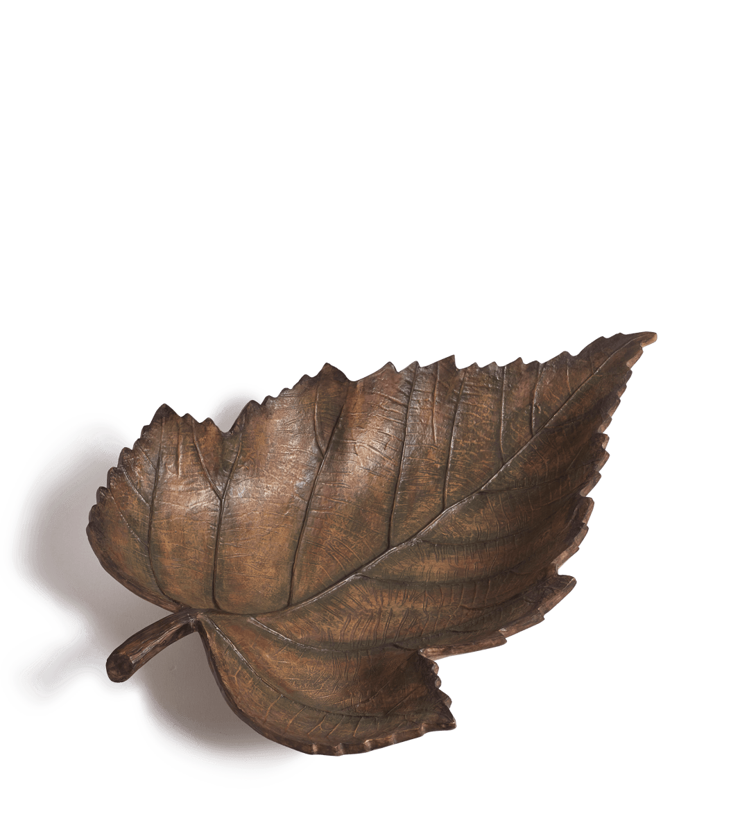 Laurentia Maple Leaf Dish – Green/Brown