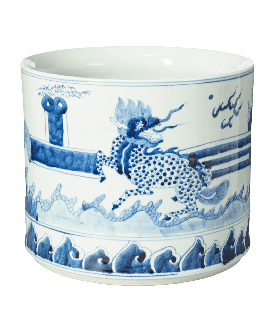 Medium Daqing Porcelain Planter – Blue/White