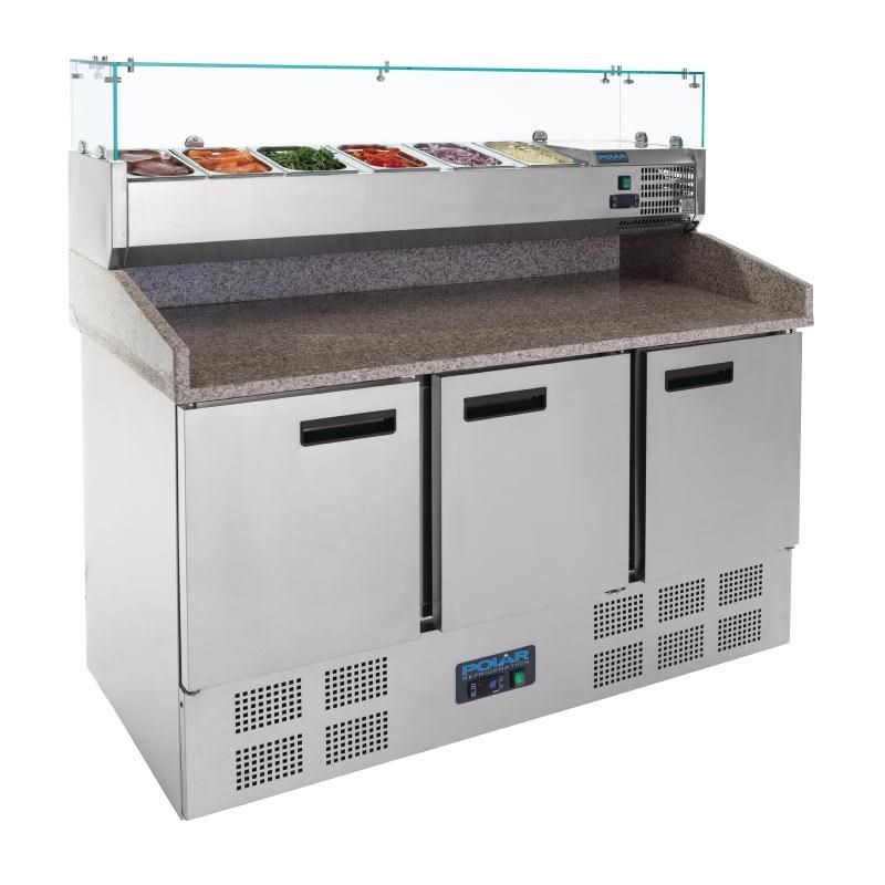 Polar Refrigerated Pizza and Salad Prep Counter 368Ltr – CN267