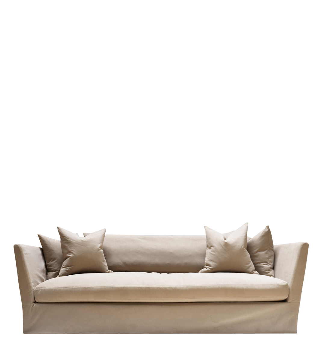 Quentin 8′ Performance Linen Sofa – Camel