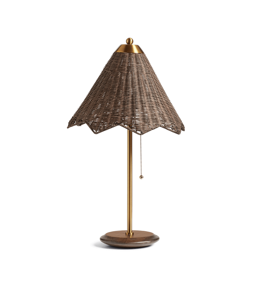 Ravindra Rattan Table Lamp and Shade – Espresso