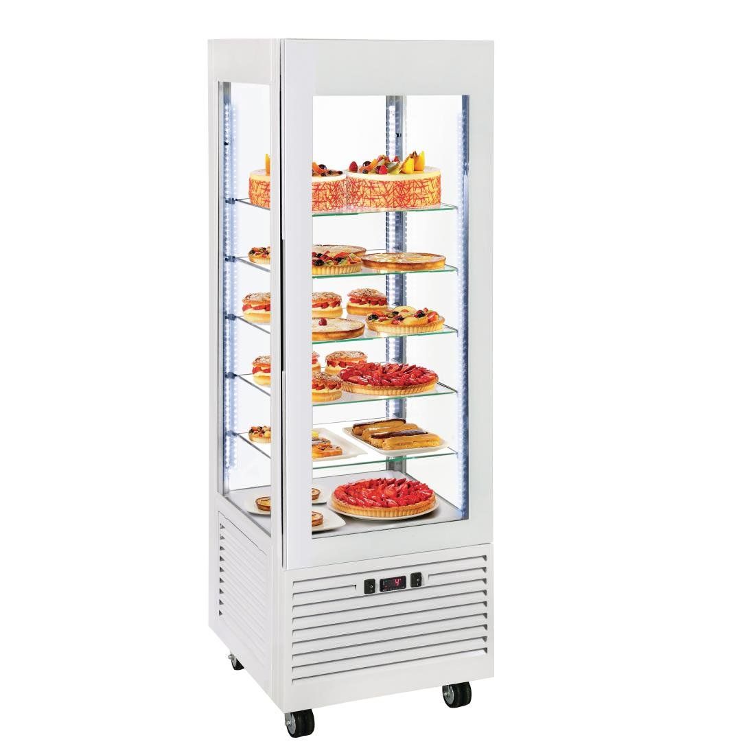 Roller Grill Display Fridge with Fixed Shelves White – DT735