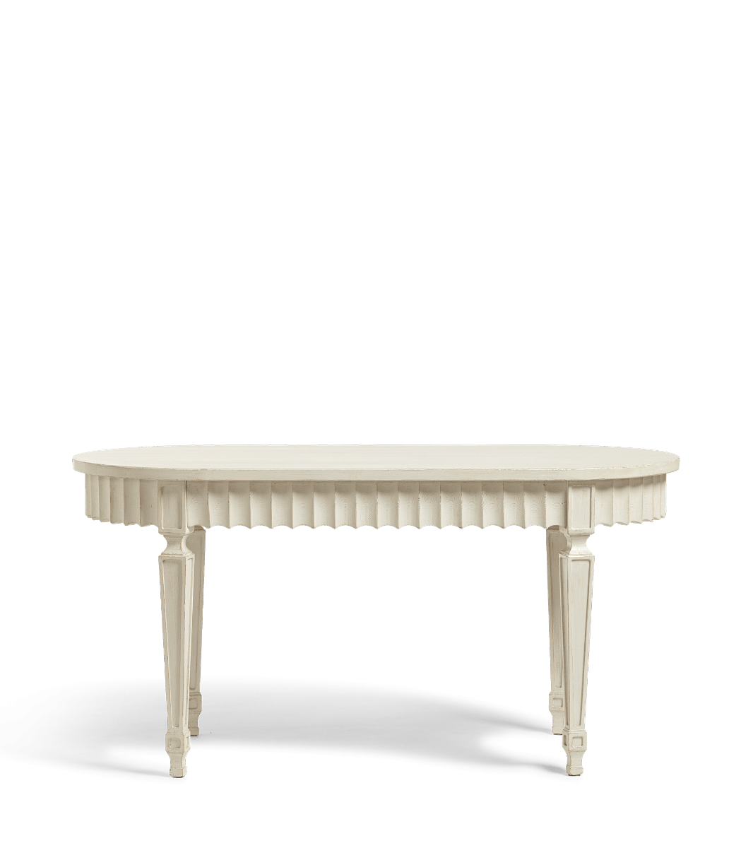 Ruffelen Dining Table – Chalk