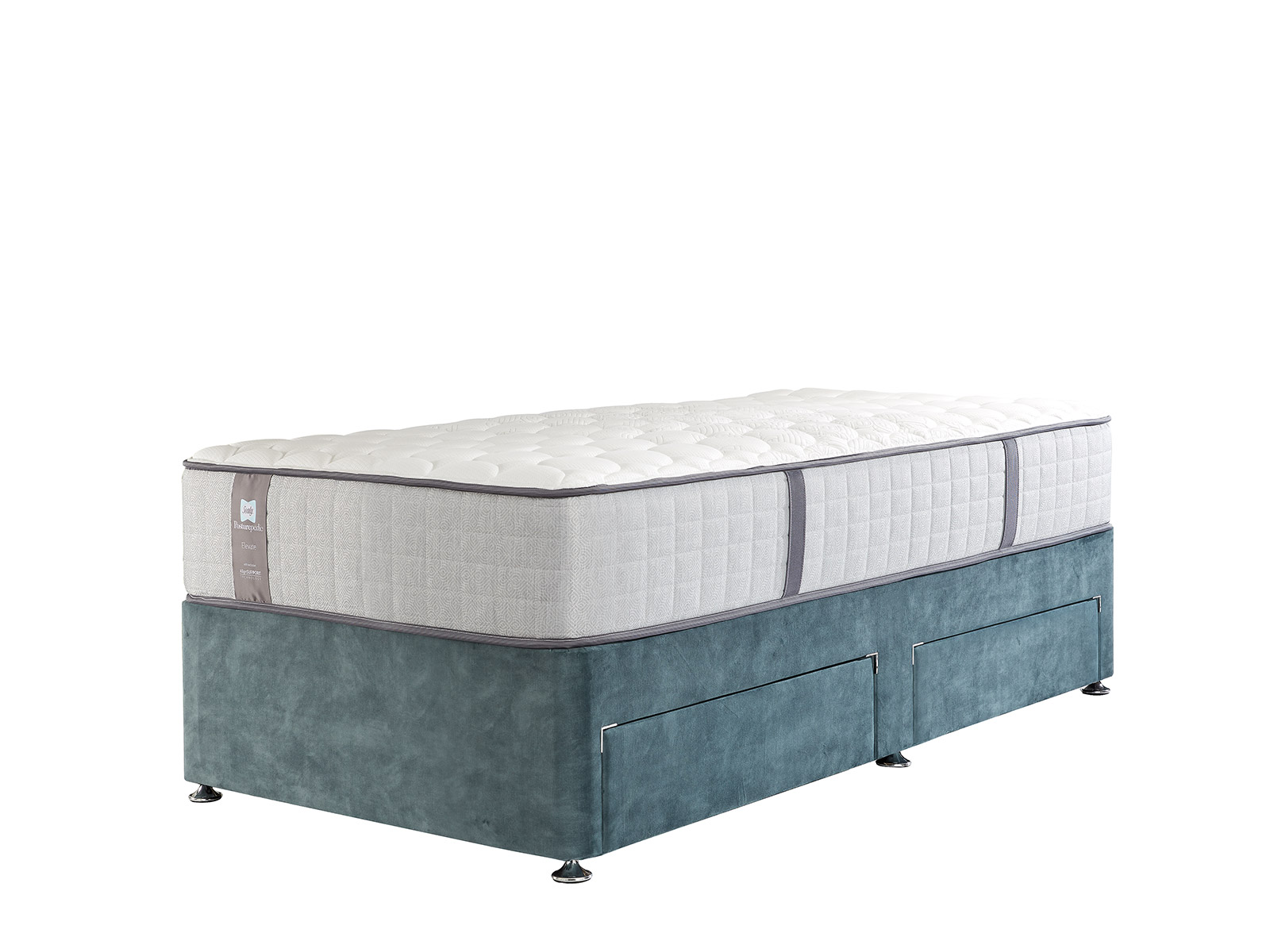 riley single 2 drawer divan set