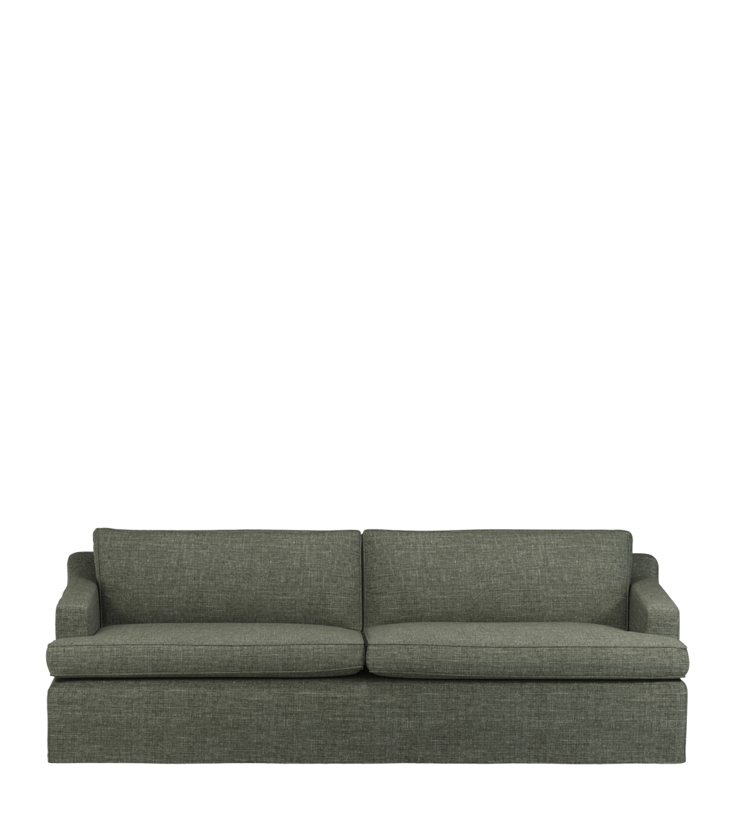 COVER ONLY – Linen Loose Cover for Beale 3-Seater Sofa – Dune Green