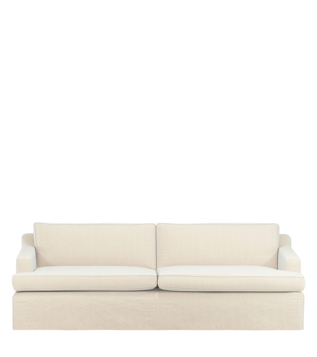 COVER ONLY – Linen Loose Cover for Beale 3-Seater Sofa – Dyed Oyster