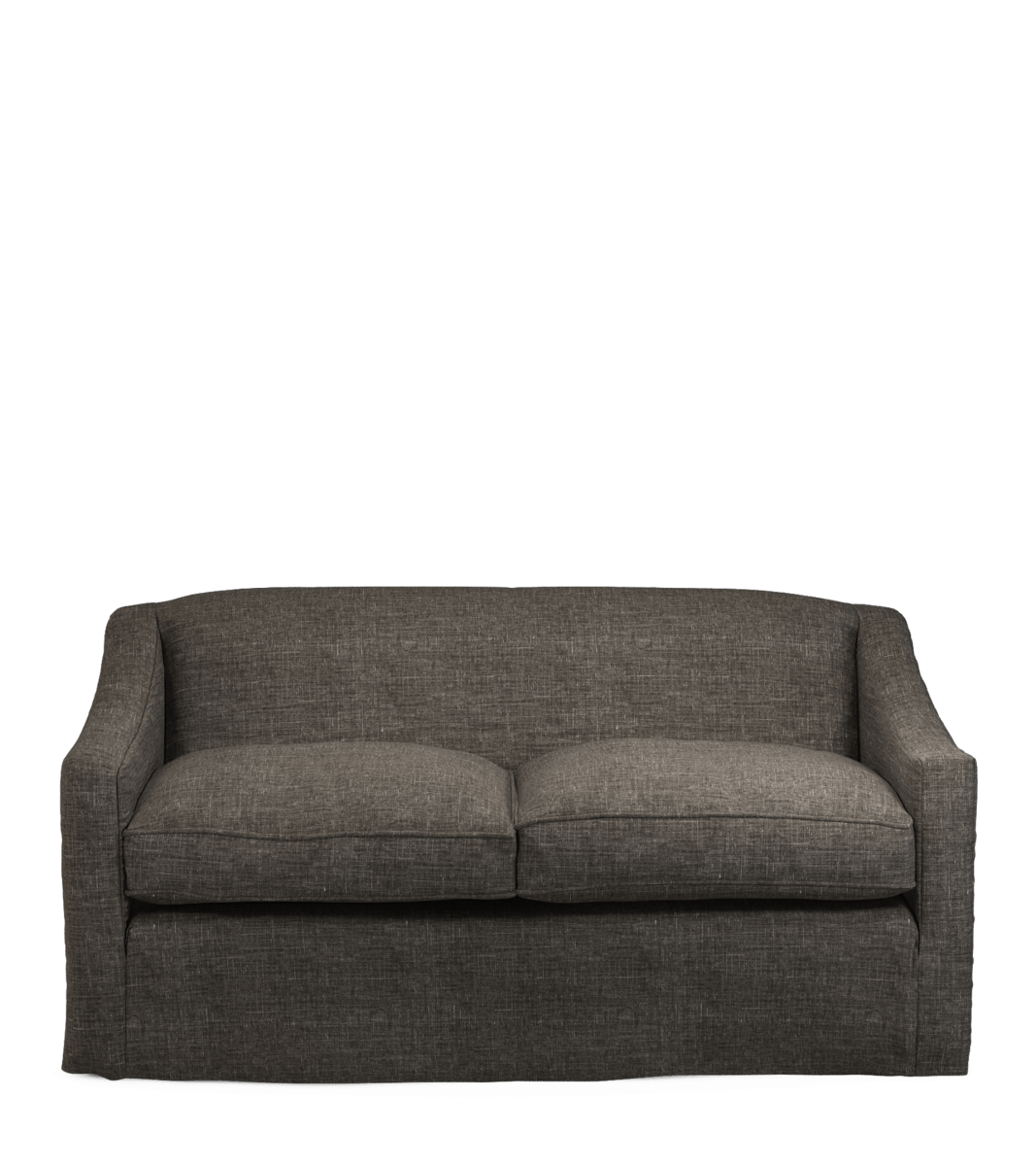 COVER ONLY – Linen Loose Cover for Egerton 2-Seater Sofa – Warm Grey