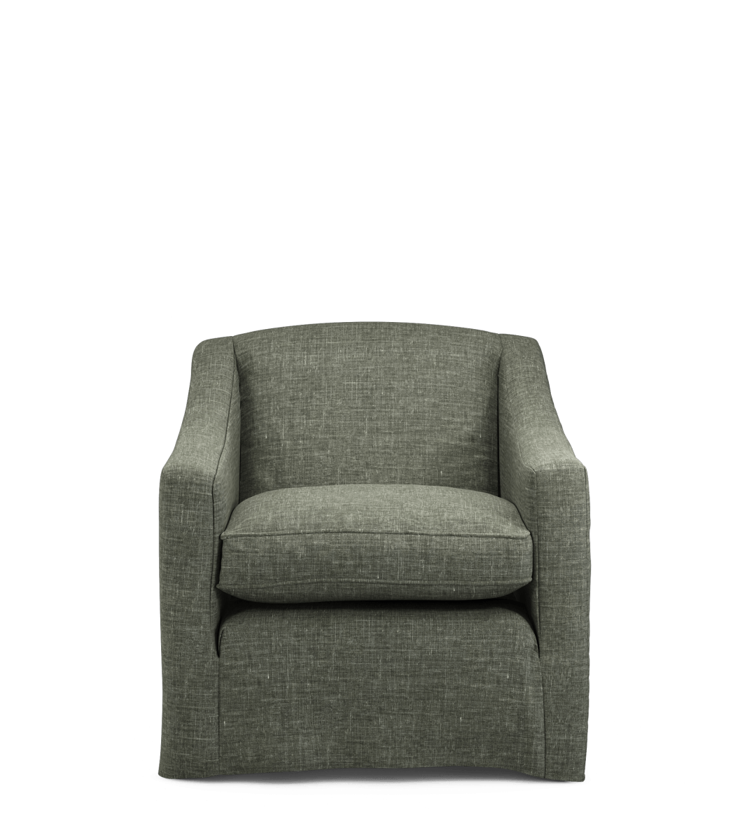 COVER ONLY – Linen Loose Cover for Egerton Armchair – Dune Green