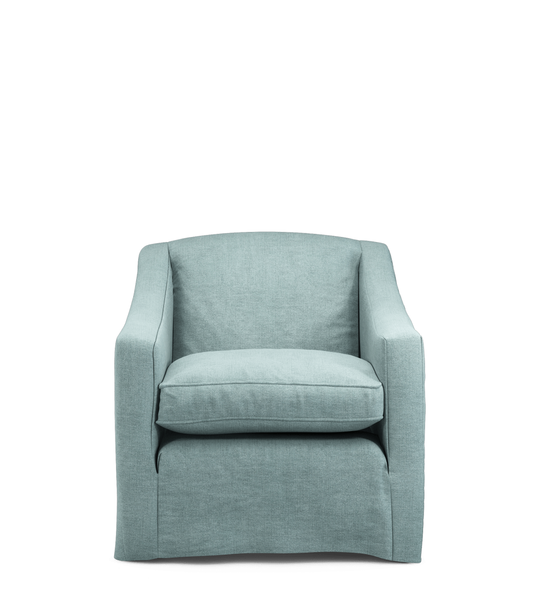 COVER ONLY – Linen Loose Cover for Egerton Armchair – Aqua