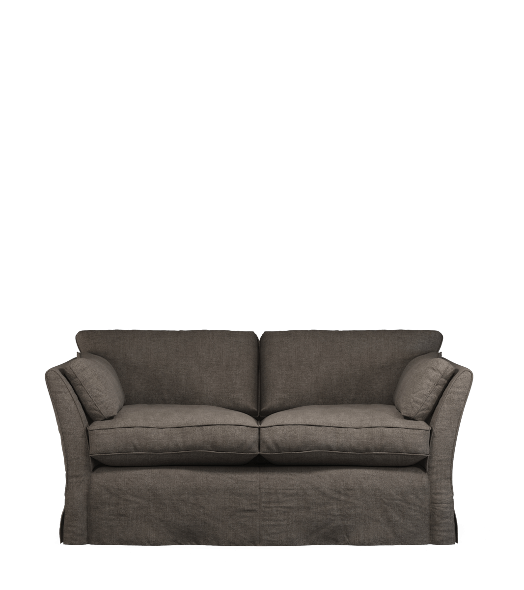 COVER ONLY – Linen Loose Cover for Radcliffe 2-Seater Sofa – Walnut