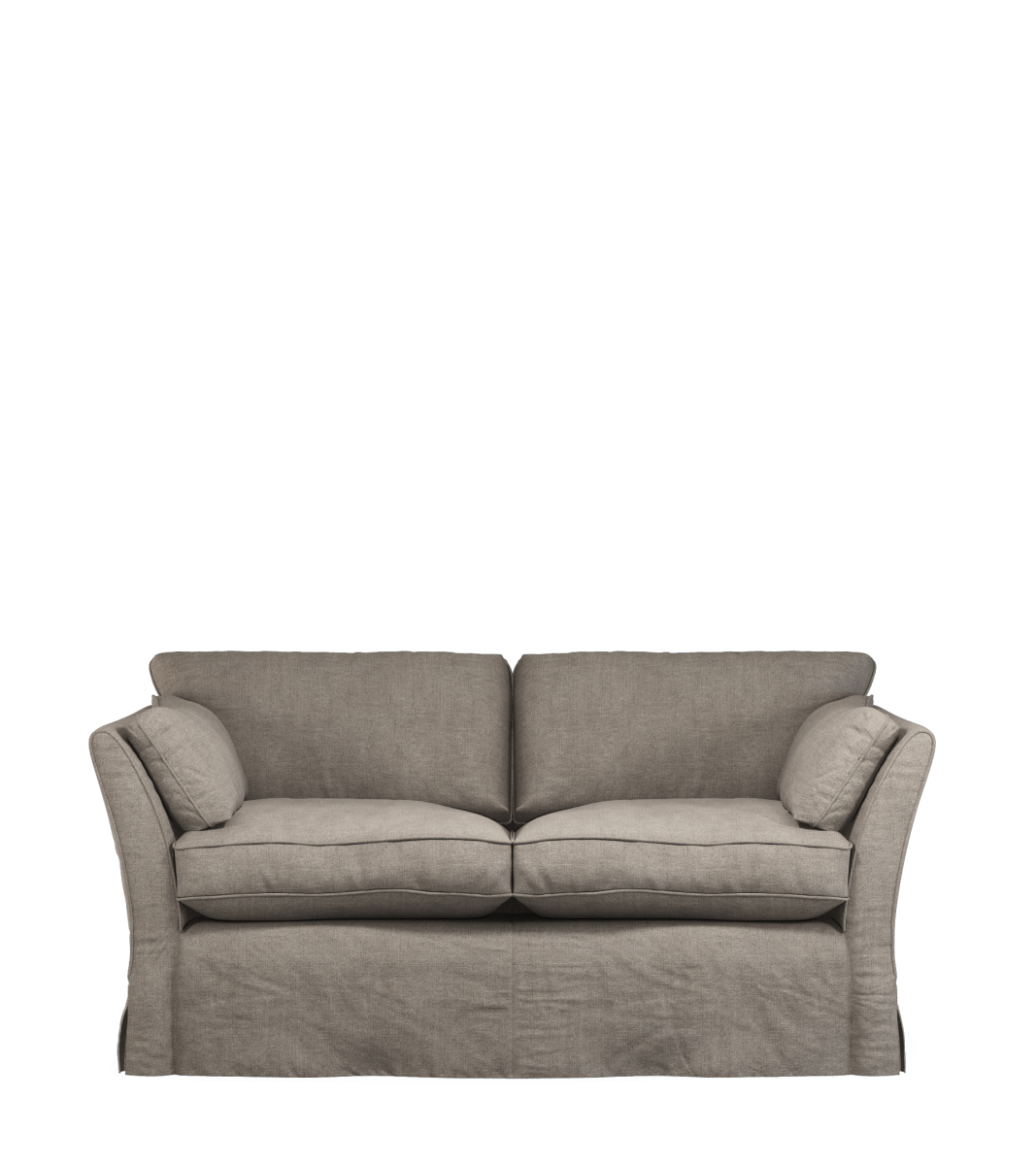 COVER ONLY – Linen Loose Cover for Radcliffe 2-Seater Sofa – Dyed Flax