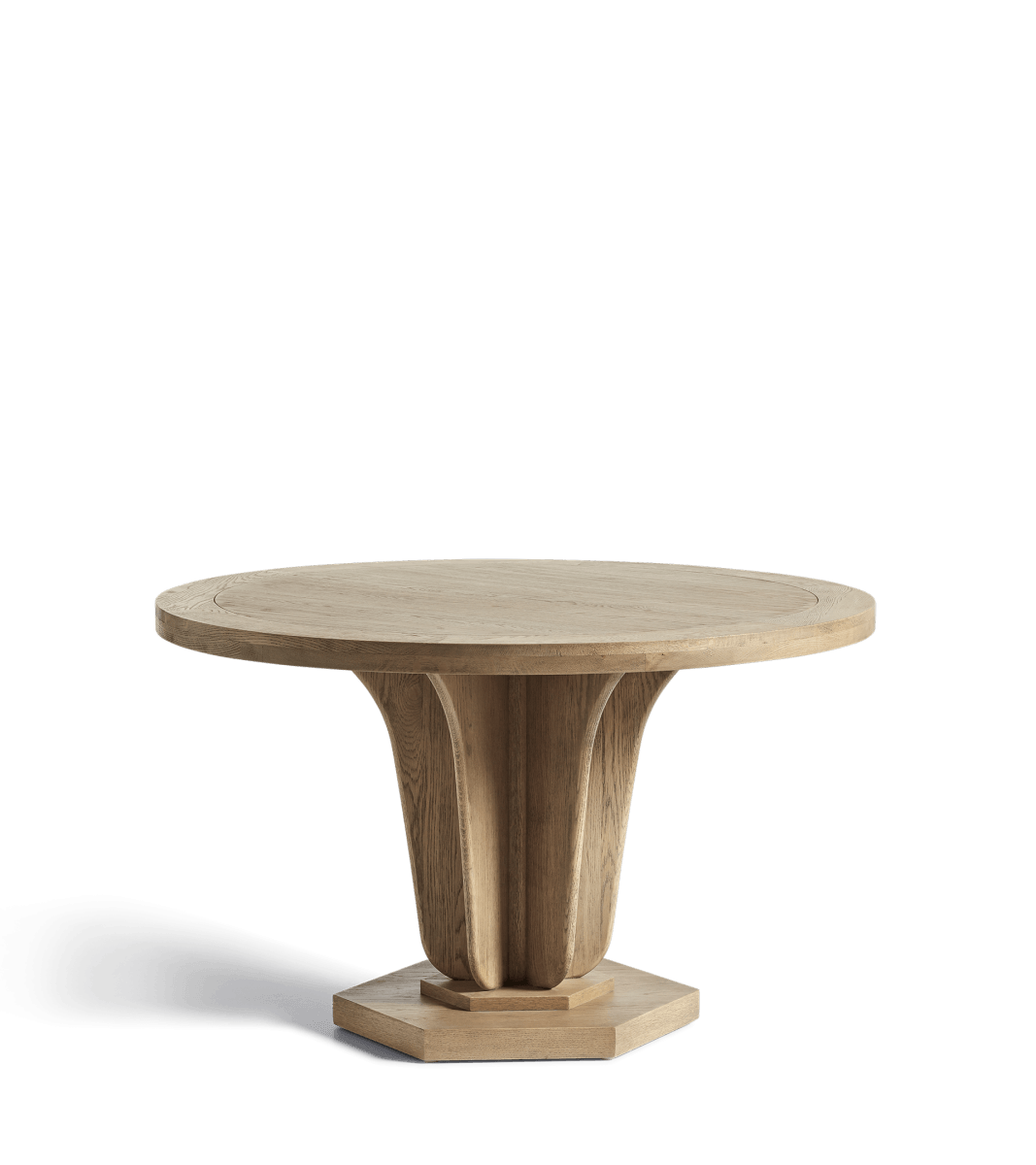 Small Round Allegro Dining Table – Weathered Oak