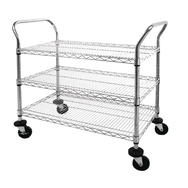 Vogue Chrome 3 Tier Wire Trolley – CC432